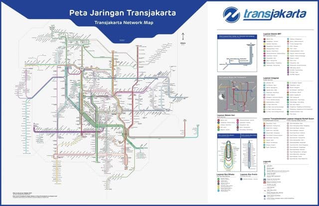 Jakarta Verkehrskarte